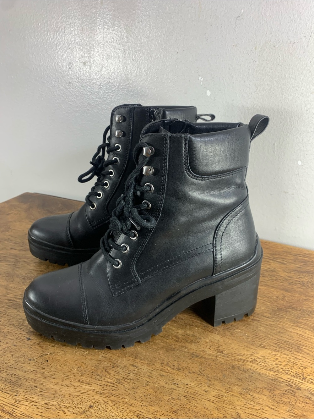 Aldo heeled leather boots